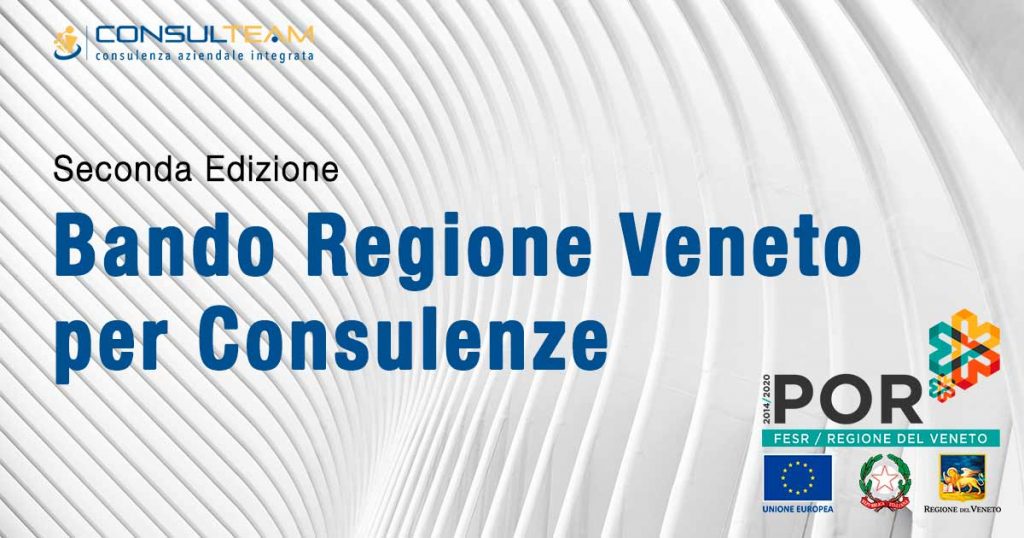 Bando Regione Veneto per Consulenze