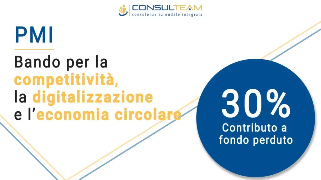 Bando per la competitività, la digitalizzazione e l'economia circolare