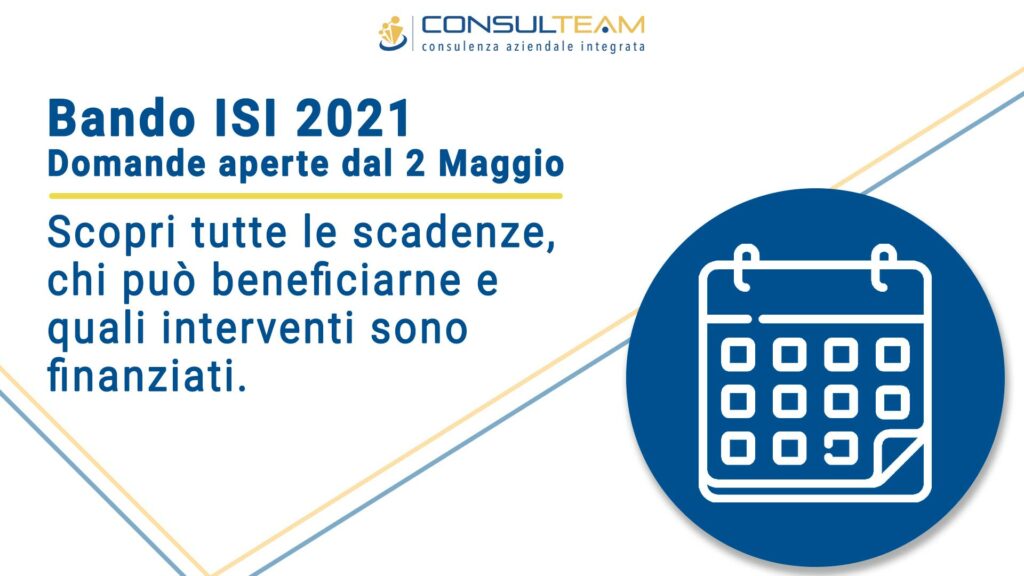 Bando ISI 2021, domande aperte dal 2 Maggio