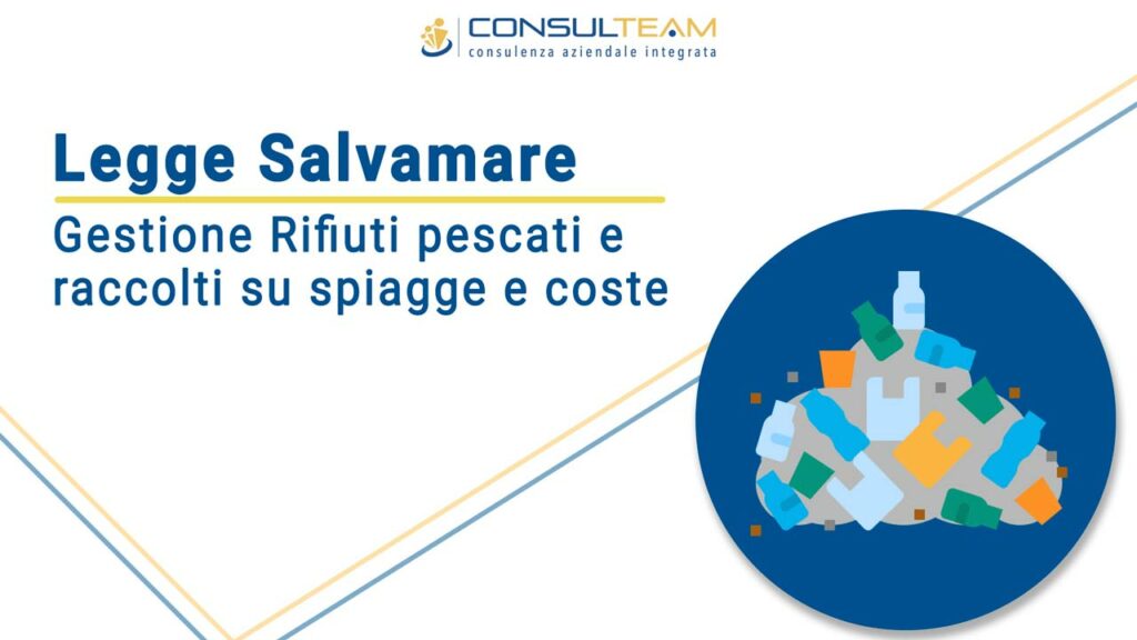 Legge Salvamare - Gestione Rifiuti pescati e raccolti su spiagge e coste