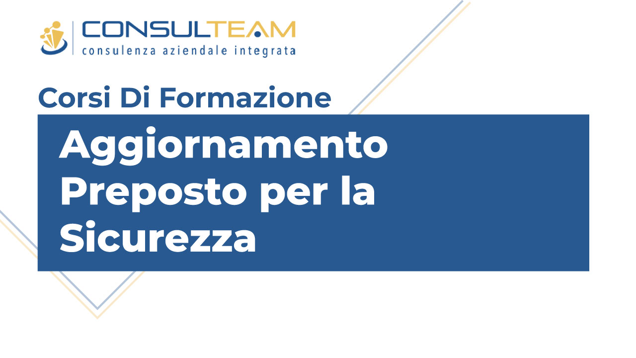 Aggiornamento Preposto per Sicurezza