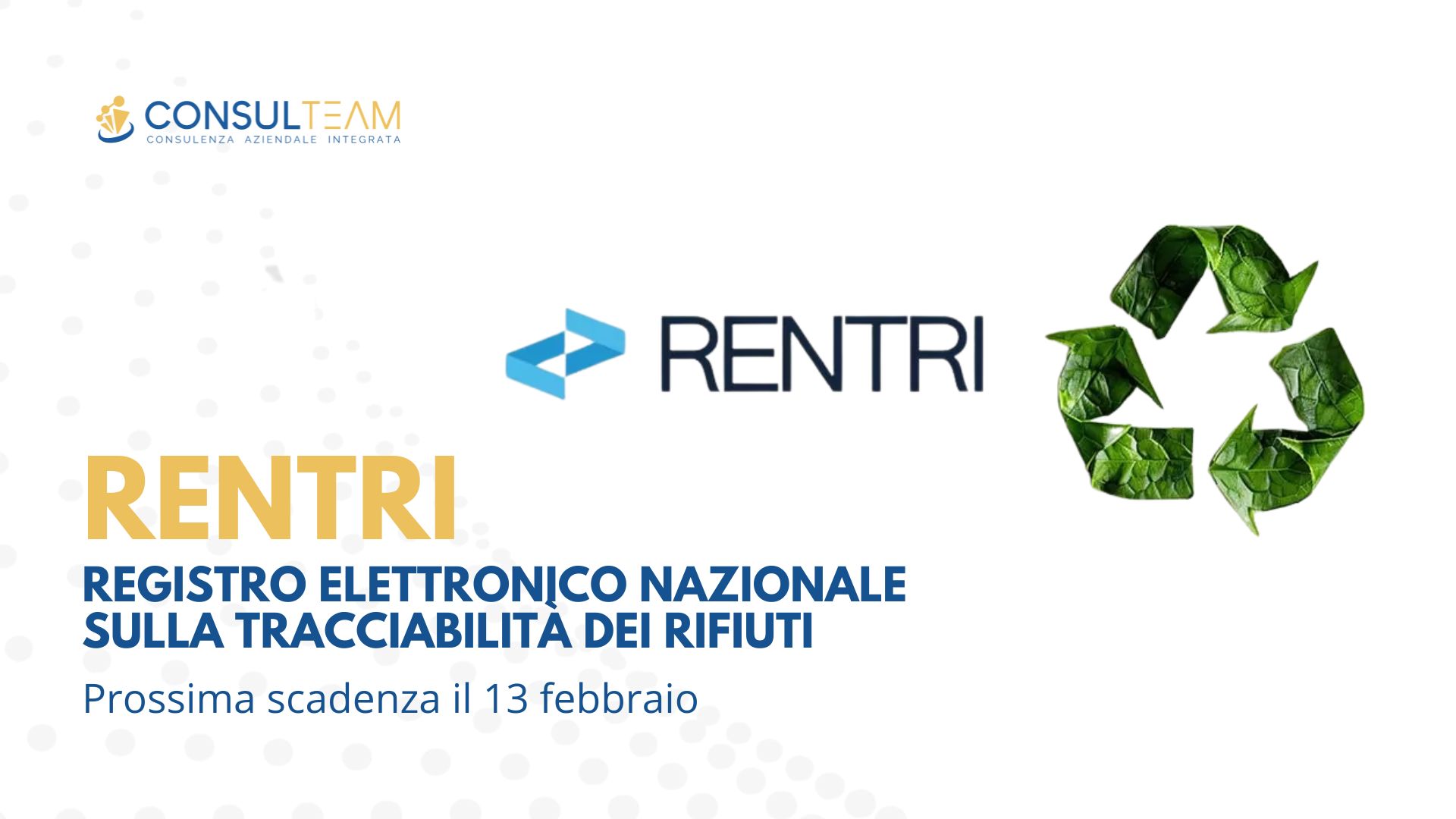Rentri, il registro elettronico nazionale per la gestione dei rifiuti