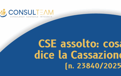 CSE e sentenza Cassazione 23840/2025