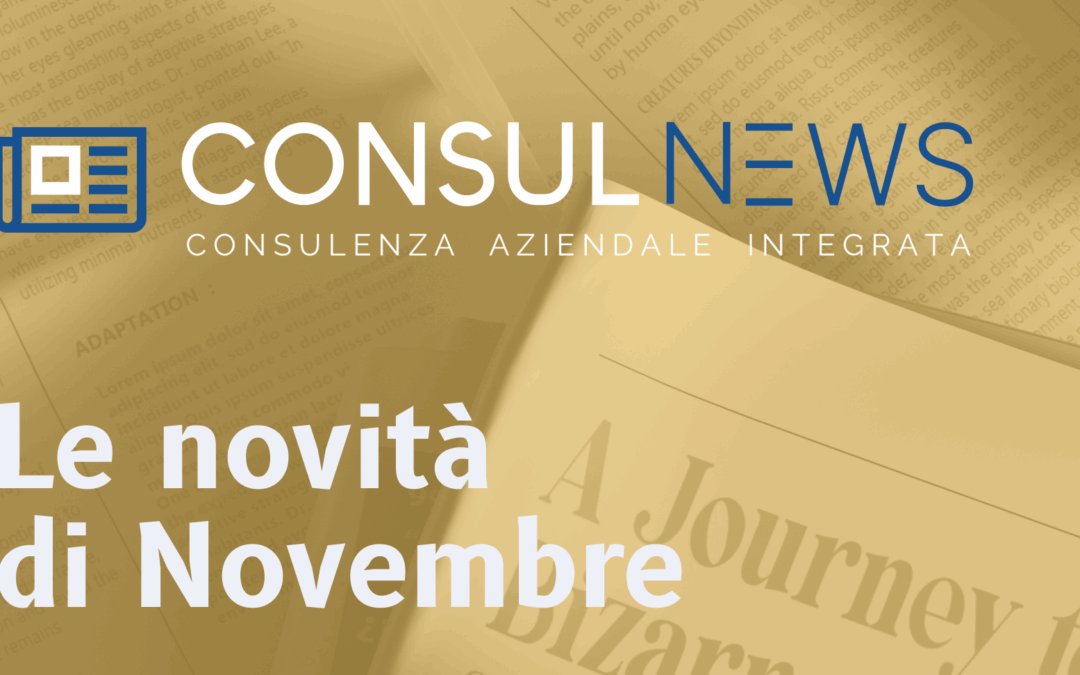 Consulnews Novembre: DL 159/2025, formazione neoassunti, CEI 11-27